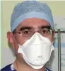  ??  ?? Surgeon...Mr Soccorso