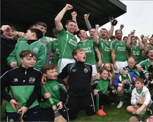  ?? Ballyduff celebrate their victory over Lixnaw ??