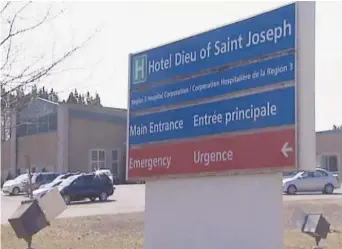  ??  ?? L’Hôtel-Dieu Saint-Joseph de Perth-Andover compte 22 lits. - Gracieuset­é