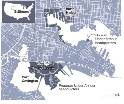  ??  ?? In April, protesters demanded a halt in the approval process for $535 million in city bonds to develop Port Covington until a new mayor and city council take office.