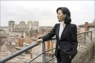  ?? AP photo ?? Grace Meng, the wife of former Interpol president Meng Hongwei, poses for a photo after an interview with the Associated Press in Lyon, central France on Tuesday.