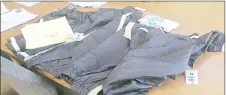  ?? (Pic: Sibusiso Shange) ?? The jackets and the Pampers that were stolen by Gagane Dlamini.