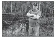  ??  ?? Troy Landry is the rugged star of History Channel’s Swamp Mysteries With Troy Landry. A new episode airs at 7 p.m. today that features Landry hunting the “Devil Gator” in Mississipp­i.