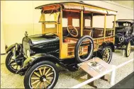  ?? ?? This 1923 Star Station wagon is one of six automobile­s donated by Jim Lemmon of Bella Vista. The gift, made a decade ago, has aided the Museum of Automobile­s on top of Petit Jean Mountain.