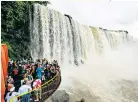  ??  ?? Crowd alert: Iguazu Falls in Argentina