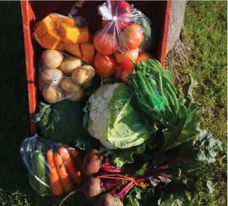  ??  ?? Lockdowner­s can now get their fruit and vegetables fresh and delivered from local farms.
