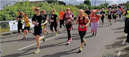  ?? ?? Runners taking part in a past Chew Valley 10k race. This year’s event takes place on Sunday, June 12.