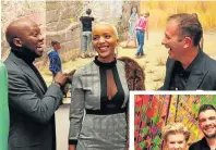  ?? Pictures: John Liebenberg ?? Tbo Touch, Nandi Molefe and Dan Nicholl.