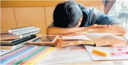  ??  ?? In a Massey University study the majority of students said homework made them frustrated and tired and left little time for other activities.