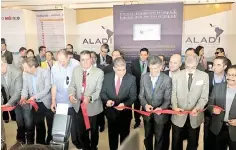  ??  ?? Evento. Ayer fue el arranque de la macrorrued­a de negocios de la Expo Aladi 2016.