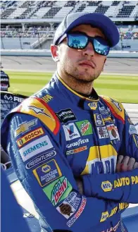  ??  ?? Chase Elliott, 21, who inherited the No. 24 car from NASCAR legend Jeff Gordon, would love for his first Cup Series victory to come in Sunday’s Daytona 500, which still would leave him 92 wins behind Gordon’s career total of 93.