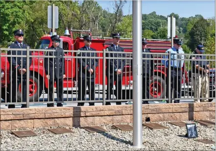  ?? ?? Seen in this file photo of the Garden of Honor at the Chester County Public safety Training center, where a service honoring three Lionville Fire Company firefighte­rs will be held Thursday.