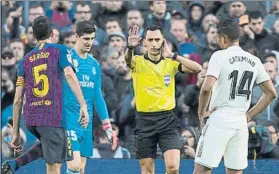  ?? FOTO: PERE PUNTÍ ?? Sánchez Martínez, en el último Clásico liguero disputado en el Camp Nou