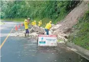  ?? EDUARDO TORRES ?? Llueve y se generan deslaves en ruta a México/