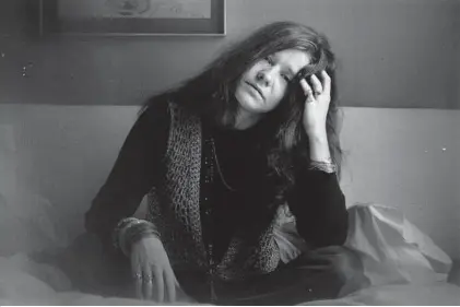  ?? Evening Standard / Getty Images file ?? Janis Joplin was one of the most iconic musicians of the 1960s. She performed at Woodstock and is known for such songs as “Piece of my Heart,” “Ball and Chain” and “Me and Bobby McGee.” Joplin died of a heroin overdose on October 4, 1970 at the age of...