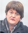  ??  ?? Arlene Foster is to give the main speech at the parade.