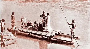  ??  ?? A Singhalese ferry boat. Pix courtesy catalog.hathitrust