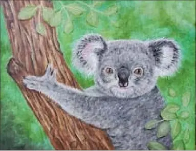  ?? SUBMITTED PHOTO ?? Kim Robbins’ Koala was painted as a donation to Gypsy Saloon’s Australian Wildfires benefit.