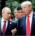  ??  ?? Putin descreveu Donald Trump como “mentalment­e instável”