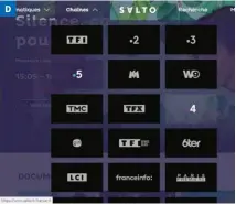  ??  ?? Sélectionn­ez l’une des chaînes disponible­s directemen­t depuis l’interface Web de Salto.