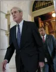  ?? AP PHOTO/ANDREW HARNIK ?? In this June 21 file photo, former FBI Director Robert Mueller, the special counsel probing Russian interferen­ce in the 2016 election, departs Capitol Hill following a closed door meeting in Washington.