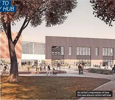  ?? ?? An artist’s impression of how the new leisure centre will look