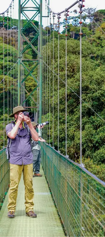  ??  ?? The fact that Costa Rica is home to 5% of the world's total biodiversi­ty, lures scores of tourists.