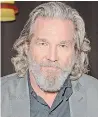  ?? CHARLEY GALLAY ?? Jeff Bridges announced that he has been diagnosed with lymphoma and has begun treatment.