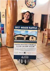  ?? COURTESY OF EL RANCHITO DE LOS NIÑOS ?? Melissa Reeves of Los Lunas was the grand prize winner of the new Abrazo home valued at $275,000 as part of El Ranchito de los Niños’ annual House Raffle Giveaway.