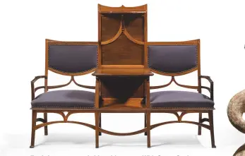  ??  ?? Fig 3: A two seat and side-table settee. With Oscar Graf