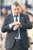  ??  ?? Sam Allardyce gestures on the sidelines during the English Premier League football match. — Reuters photo