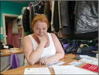  ??  ?? Helen Martin, owner of Elen’s Alteration­s, has had to close one of her businesses because of the Victoria Road works