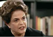  ?? Libia Florentino - 14.mar.2017/Ag. O Globo ?? A ex-presidente Dilma durante entrevista em Lisboa
