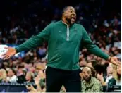  ?? STACY REVERE/GETTY IMAGES ?? Adrian Griffin’s run as coach of the Bucks lasted only 43 games (30-13).