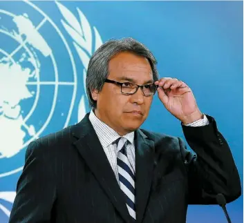  ?? PHOTO REUTERS ?? Le rapporteur spécial des Nations unies James Anaya a relevé des carences en matière d’éducation et de logement et a aussi soulevé la violence faite aux femmes.