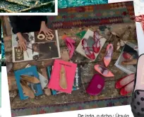  ??  ?? De izda. a dcha.: Úrsula Mascaró con su hija pequeña, Úrsula; modelo de zapato Mascaró de 1960; y Olivia Palermo y su célebre colaboraci­ón para Pretty Ballerinas.