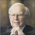  ??  ?? Warren Buffet made a healthy profit on sale of Tesco shares