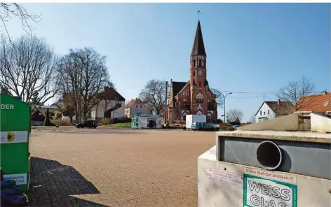  ?? FOTO: THOMAS SEEBER ?? Der Karl-Holzer-Platz in Hühnerfeld.