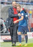  ?? FOTO: IMAGO ?? Trainer Frank Schmidt und Marc Schnattere­r.