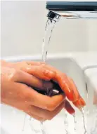  ??  ?? Wash your hands regularly to prevent germs spreading