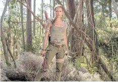  ??  ?? Alicia Vikander in Tomb Raider.