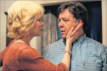  ?? FOCUS FEATURES VIA AP ?? This image released by Focus Features shows Nicole Kidman, left, and Russell Crowe in a scene from “Boy Erased.”