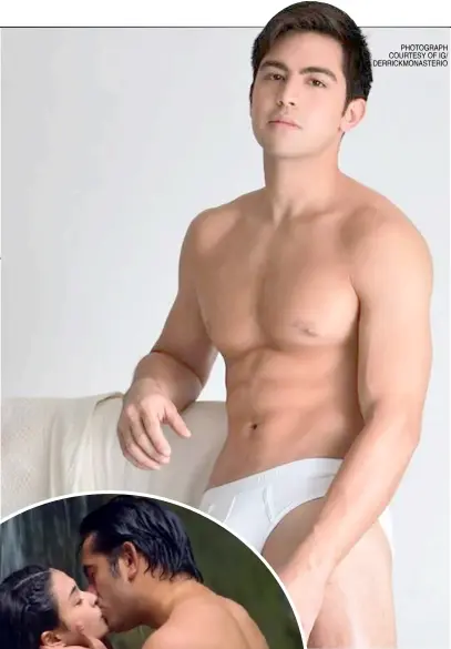  ?? PHOTOGRAPH COURTESY OF IG/ DERRICKMON­ASTERIO ?? DERRICK Monasterio goes topless photo on his Instagram to promote Bench underwear.