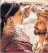  ??  ?? Deepika Padukone and Shahid Kapoor in Padmavati, which also stars Ranveer Singh and Aditi Rao Hydari