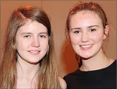  ??  ?? Grace McCarthy and Grainne Hughes.