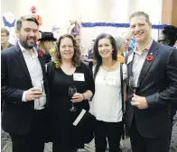  ??  ?? From left, BMO’s Adam and Sarah Lamb with Christine and Barry Taitinger.