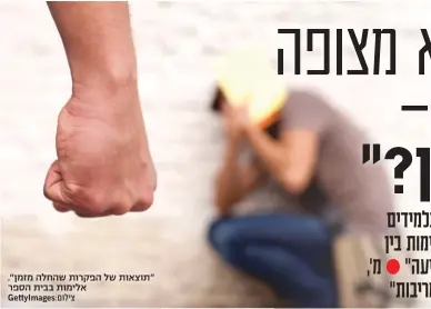  ?? ?? "תוצאות של הפקרות שהחלה מזמן". אלימות בבית הספר GettyImage­s:םוליצ