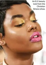  ??  ?? An E.l.f. beauty look from the
Christian Siriano show.