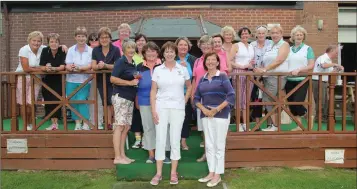  ??  ?? Coollattin lady golfers enjoying the day.