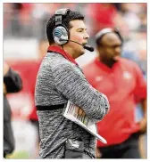  ?? DAVID JABLONSKI / STAFF ?? Ryan Day will take the field Saturday in Columbus as a head coach for the first time as Ohio State’s interim coach during Urban Meyer’s suspension. “I’ve been trying to focus on today and then tomorrow I’ll focus on tomorrow,” Day said.